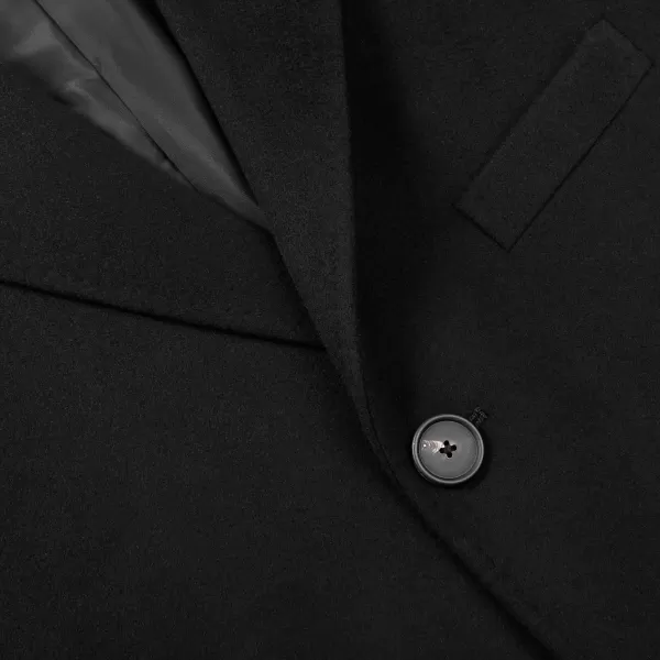 Coats & Jackets | Tagliatore Black Wool Cashmere Tailored Coat
