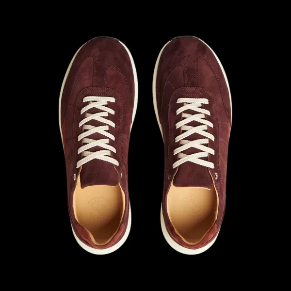 Sneakers | CQP Burgundy Suede Renna Sneakers