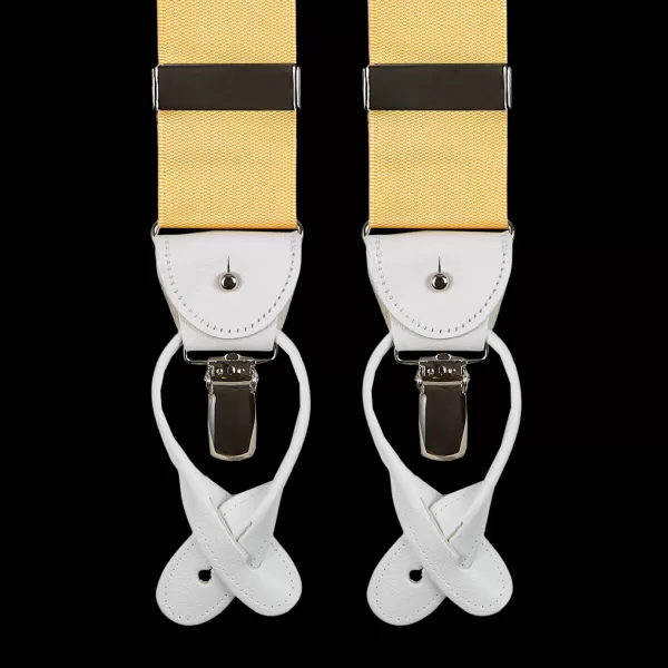 Braces | Albert Thurston Champagne Nylon Leather 40 Mm Braces