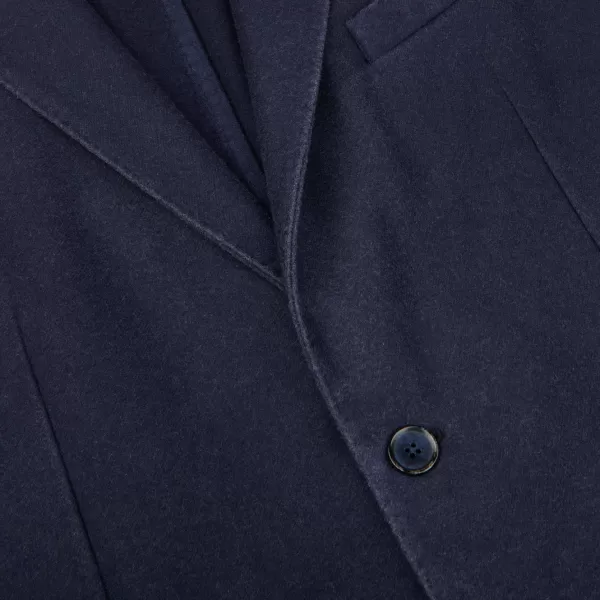 Blazers | L.B.M. 1911 Dark Blue Washed Wool Cashmere Blazer