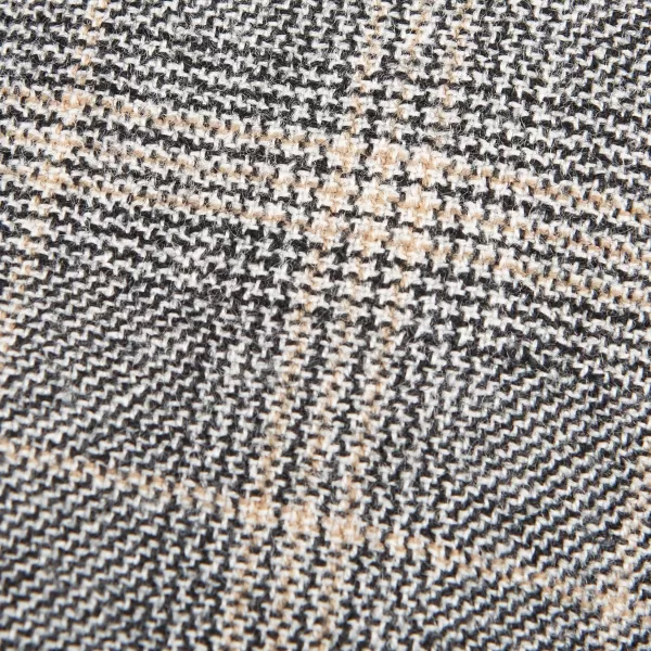 Ties | Dreaming Of Monday Grey Checked 7-Fold Vintage Wool Flannel Tie