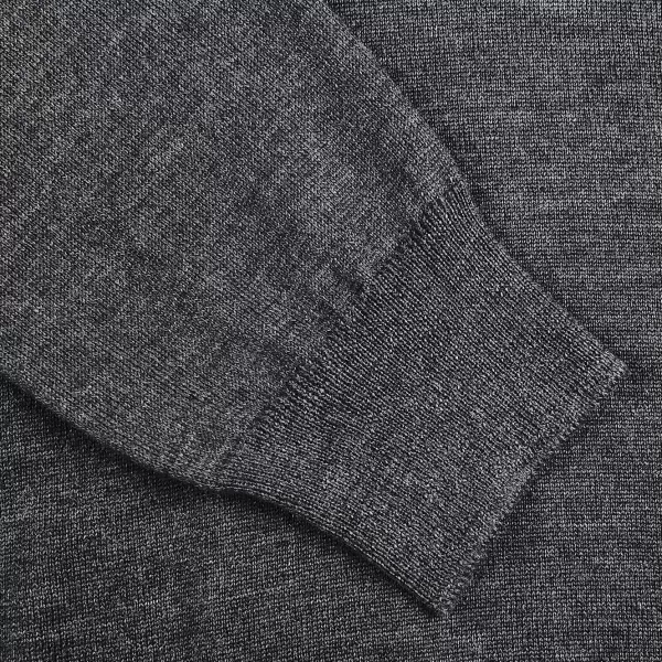 Knitwear | Gran Sasso Grey Extra Fine Merino Roll Neck