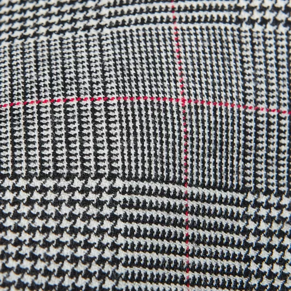 Ties | Dreaming Of Monday Grey Pink Checked 7-Fold Vintage Wool Tie