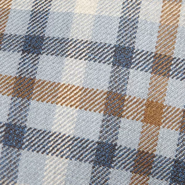 Ties | Dreaming Of Monday Light Blue Gunclub Checked 7-Fold Wool Tie