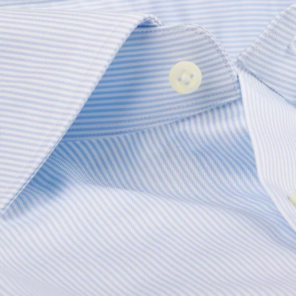 Shirts | Stenströms Light Blue Striped Slimline Shirt